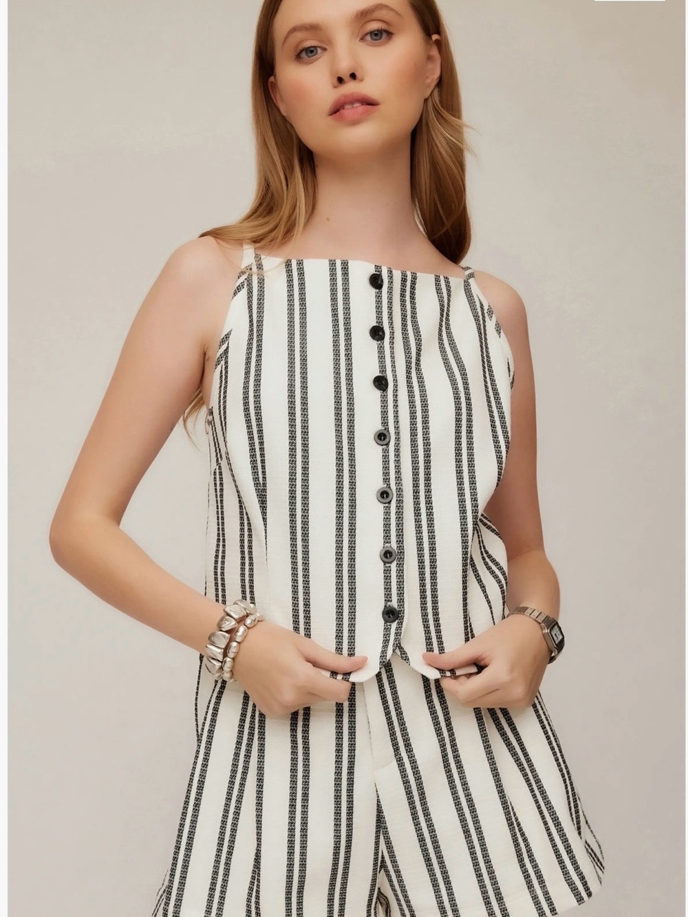 NWOT Fifteen Twenty Striped Tank Top